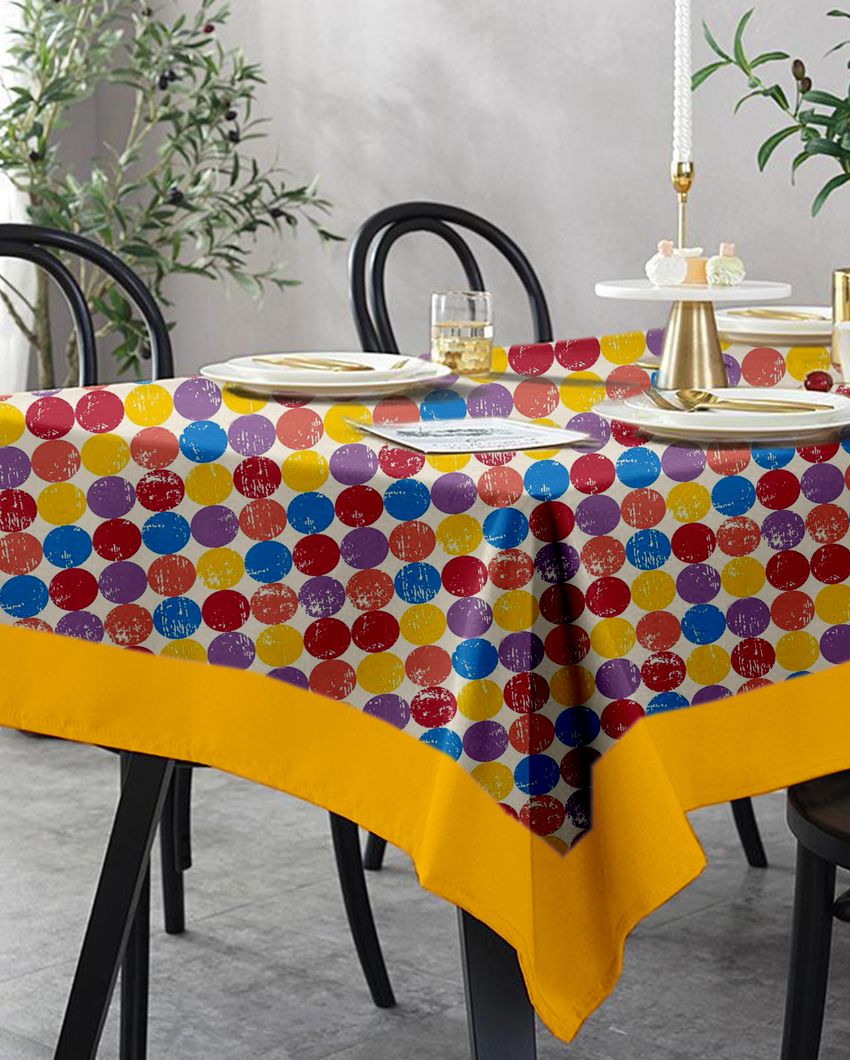 Titac Printed 12 Seater Cotton Dining Table Cover Linen | 120 X 70 Inches