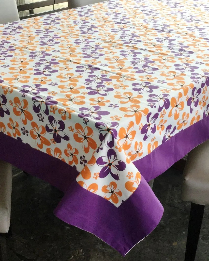 Shadow Printed 12 Seater Cotton Dining Table Cover Cloth Linen | 120 X 70 Inches