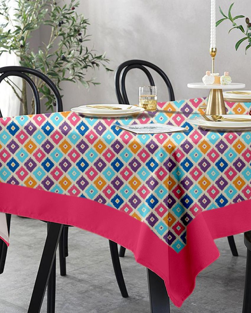 Dining Table Cover 8 Seater Printed Table Cover | 108X60 inches Style 1