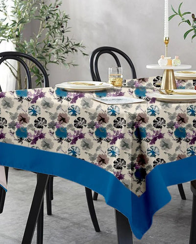 Dining Table Cover 8 Seater Printed Table Cover | 108X60 inches Style 4