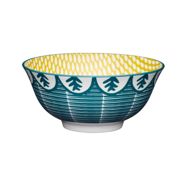 KitchenAid Stripes and Swirls Stoneware Crockery Bowls Set | Pack of 3