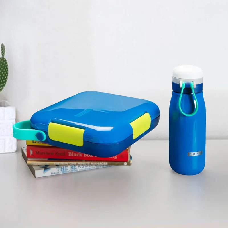 Blue Lunch Box and Water Bottle set Default Title