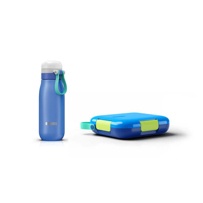 Blue Lunch Box and Water Bottle set Default Title