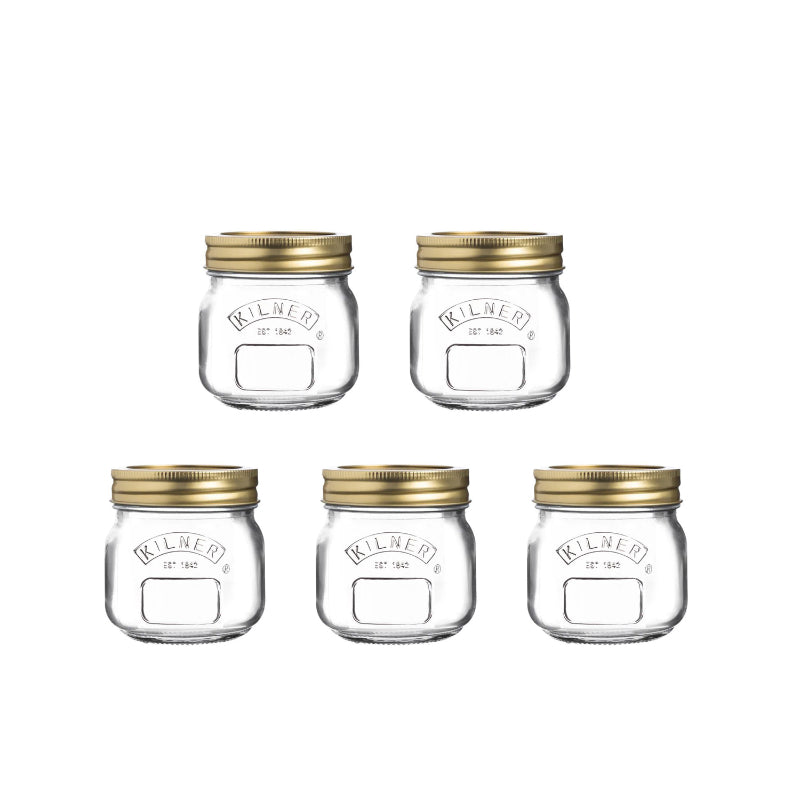 Essential Mini Glass Jar | 250 ml | Set of 5 Default Title