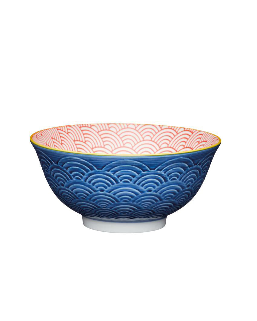 KitchenCraft Vibrant Stoneware Bowls | Set of 2 | 6 x 3 inches