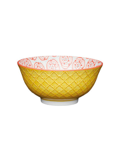 KitchenCraft Vibrant Stoneware Bowls | Set of 2 | 6 x 3 inches