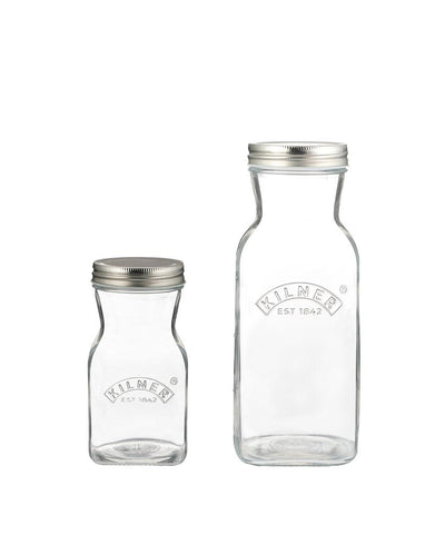 Kilner Storing Preserving Homemade Sauces & Juices Glass Bottle Set