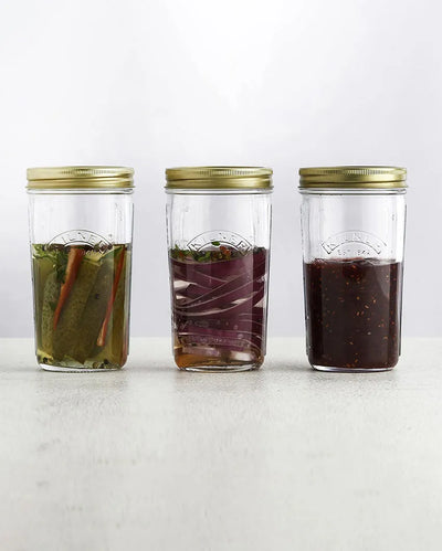 Wide Mouth Preserve Jars | Set Of 3 | 500 ml