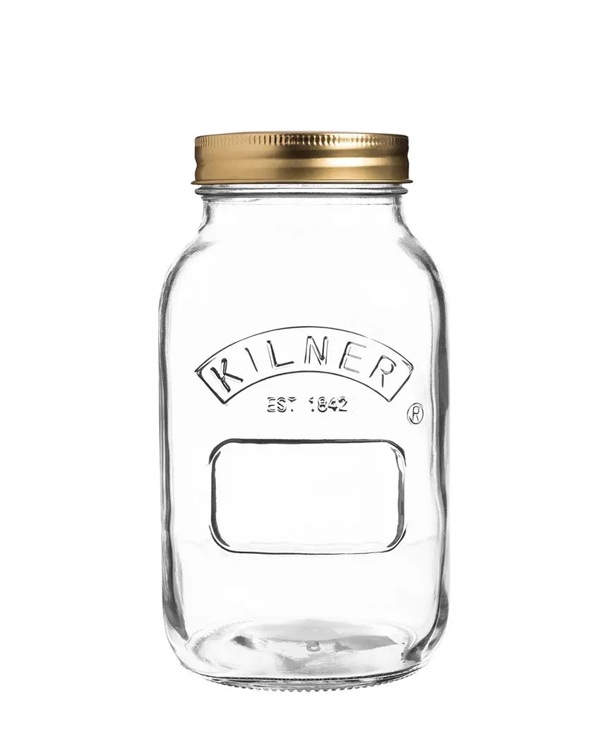 Modern Preserve Glass Jars | Set of 6 | 1 Litre