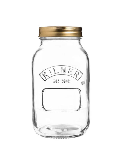 Modern Preserve Glass Jars | Set of 6 | 1 Litre