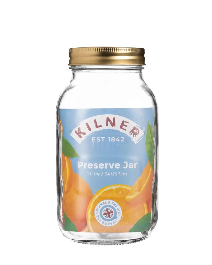 Premium Preserve Glass Jars | Set of 3 | 1 Litre