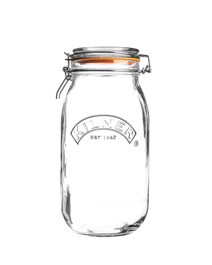 Breakfast & Clip Top Glass Jars | Pack of 2