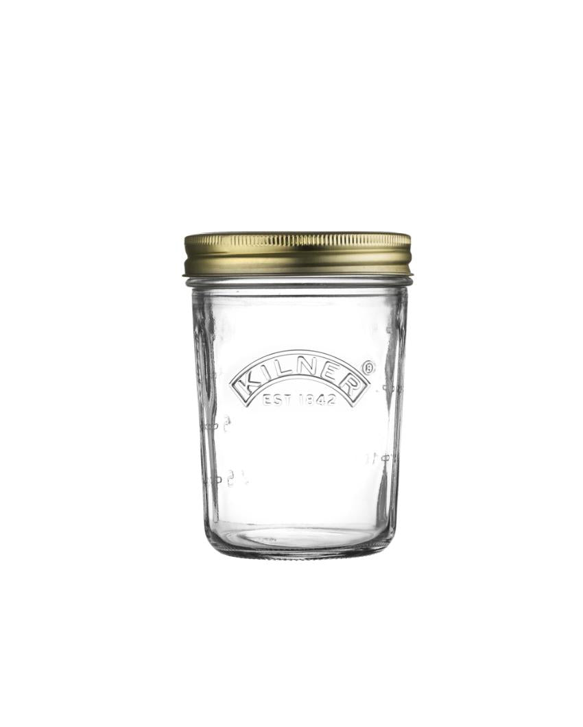 Kilner Wide Mouth Preserve Glass Jars | Set of 4