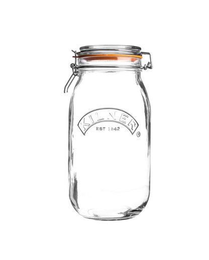 Kilner Clip Storage Essentials Top Glass Jars | Set of 3