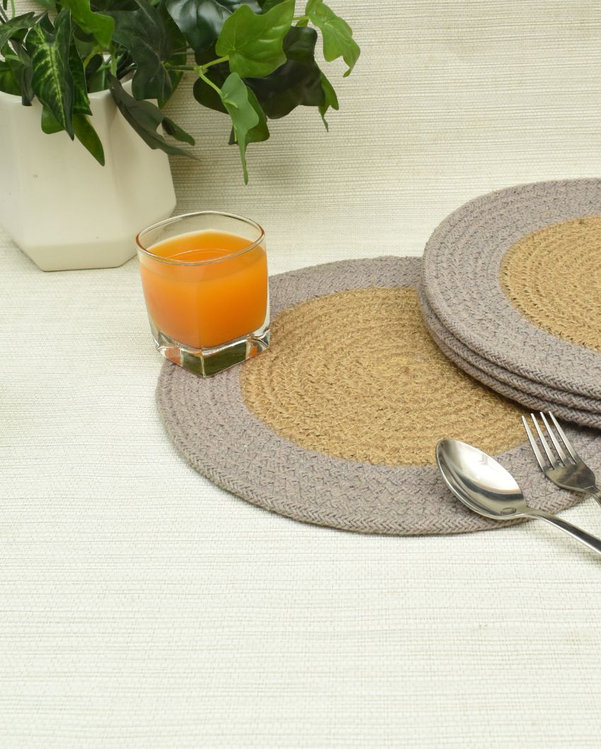 Luxurious Cotton Table Mats Enhance Your Dining Space with Sophistication | Set of 4