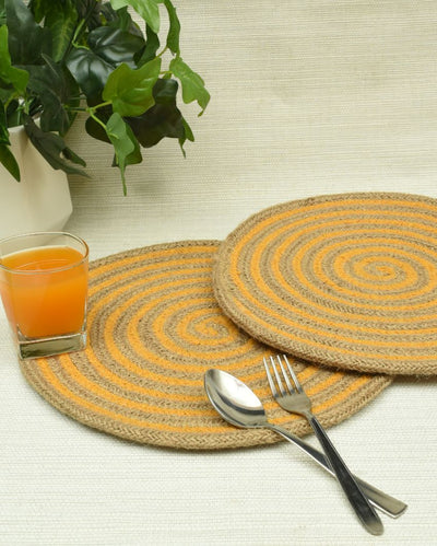 Graceful Cotton Table Mats Add a Touch of Refinement to Your Table | Set of 2