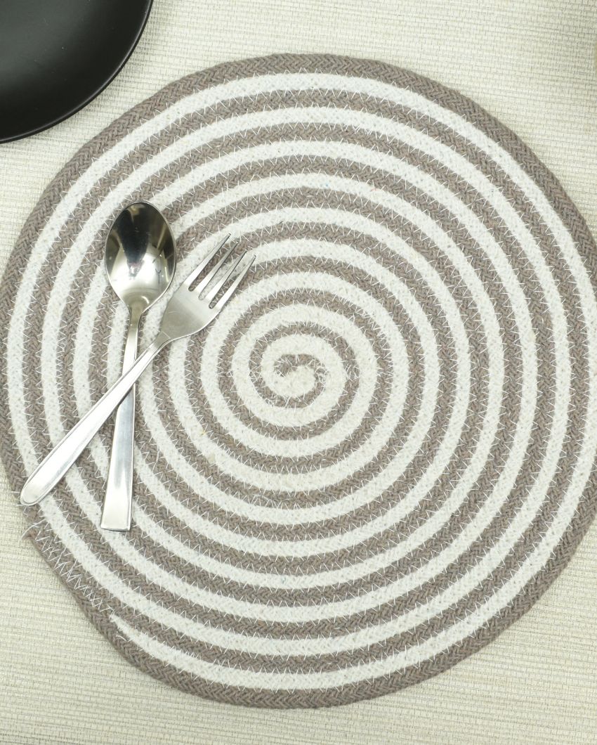 Cotton Table Mats Classic Design for Modern Dining Spaces | Set of 6