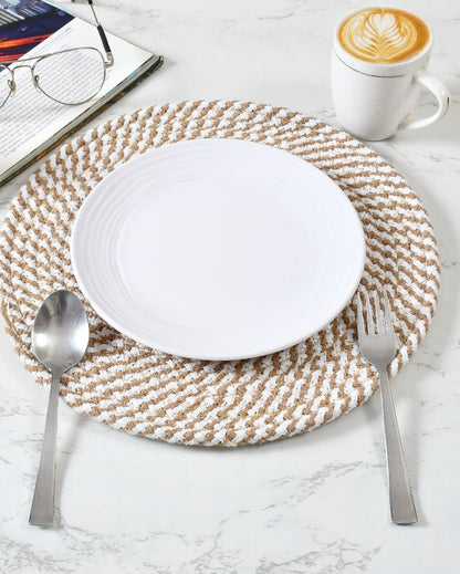 Chic Cotton Table Mats Transform Your Table Setting with Timeless Appeal | Set of 2