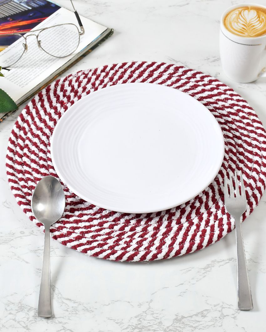 Stylish Cotton Table Mats Elevate Your Dining Experience with Ease | Set of 6