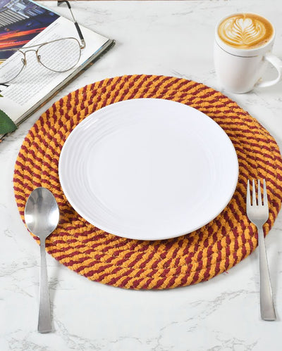 Elegant Cotton Table Mats Enhance Your Table with Understated Luxury | Set of 4