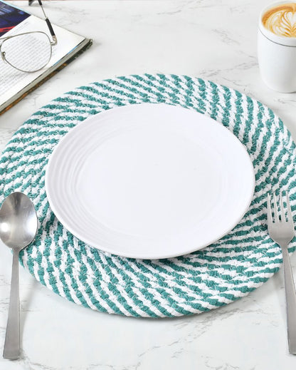 Sophisticated Cotton Table Mats Adding Grace to Every Meal | Set of 2