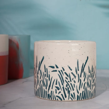 Fancy Ceramic Planter Pot | 4 Inches Default Title