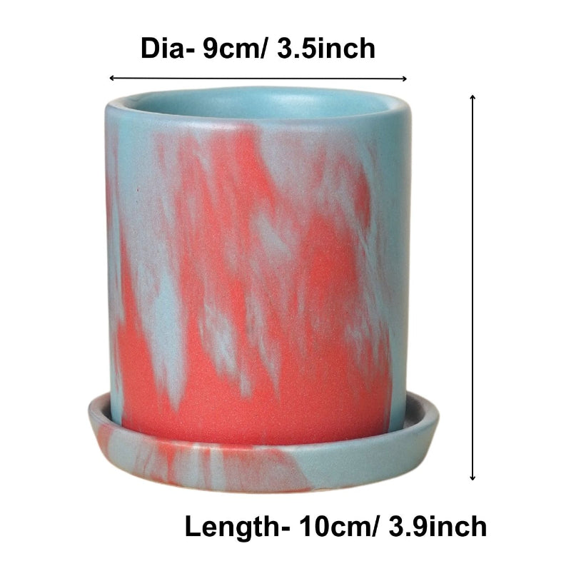 Designer Ceramic Planter Pot | 4 Inches Default Title