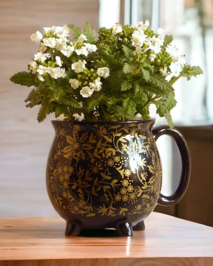 Golden Design Ceramic Planter Pot Indoor Greenery | 4 Inch