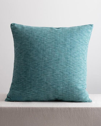 Vibrant Marbella Textured Teal Pure Cotton Cushion Cover