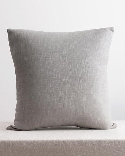 Exotic Saadiyat Ash Grey Pure Cotton Cushion Cover