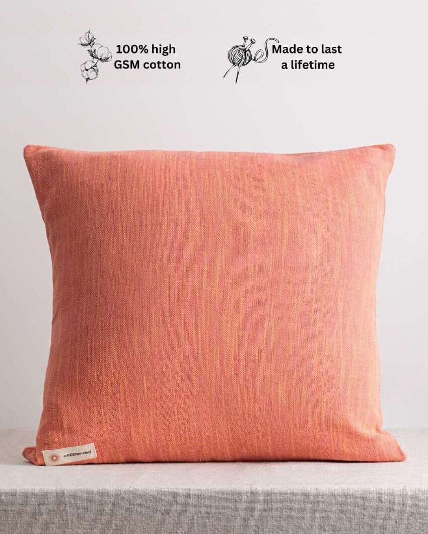 Vibrant Jaipur Pink Cotton Throw Pillow Cover