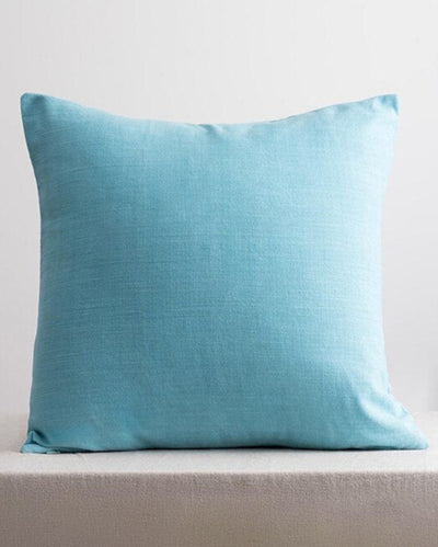 Luxe Corsica Blue Pure Cotton Cushion Cover