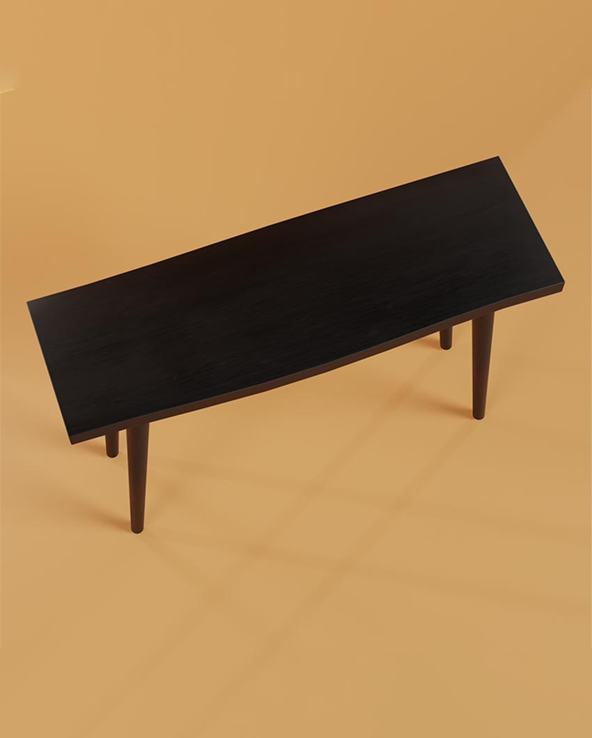 Charming Black Crater Console Table | 47 x 16 x 30 inches