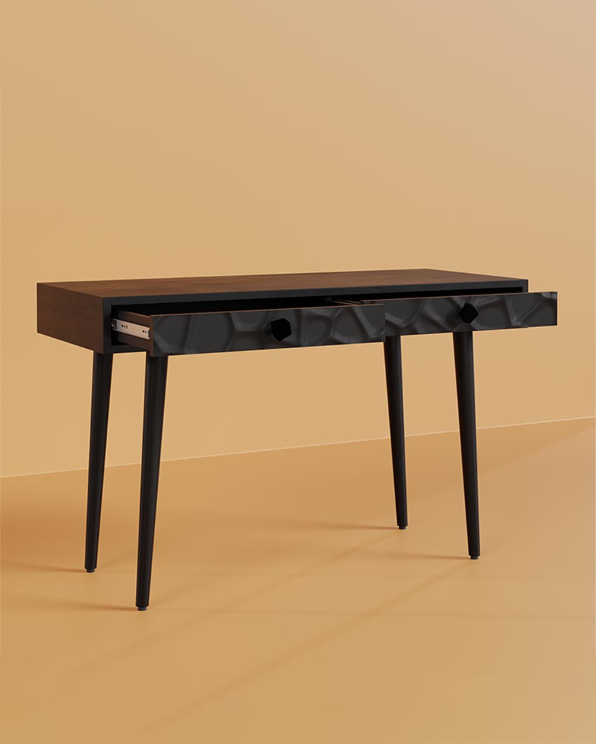 Functional Black Crater Desk | 47 x 20 x 30 inches