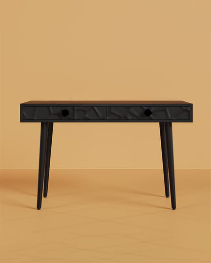 Functional Black Crater Desk | 47 x 20 x 30 inches