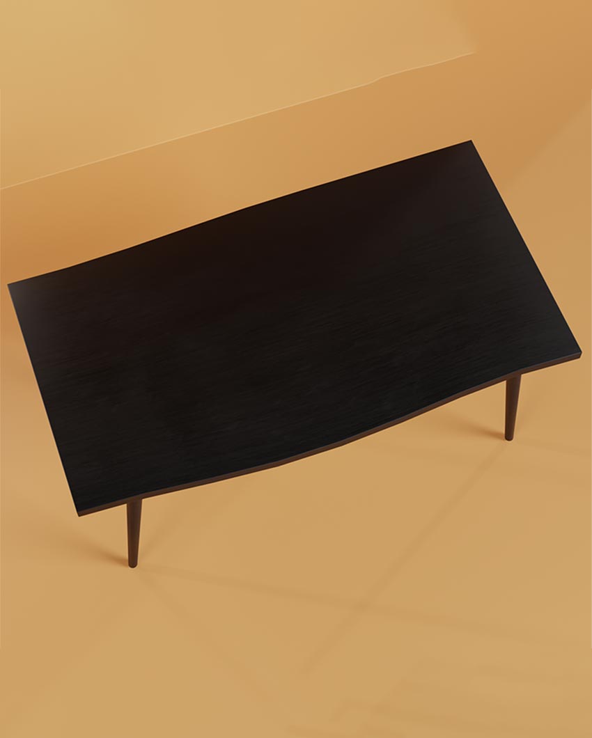 Spacious Black Crater Dining Table