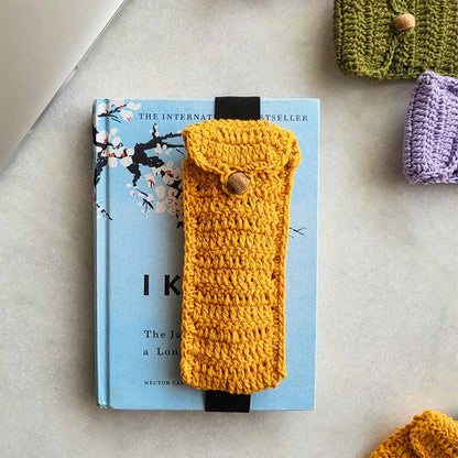 Severo Crochet Desk Organiser | Single | Multiple Colors Mustard