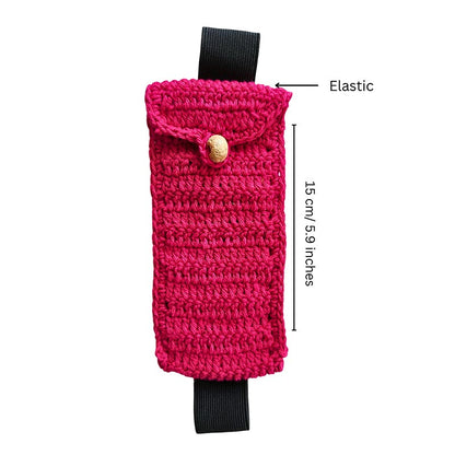 Severo Crochet Desk Organiser | Single | Multiple Colors Pink