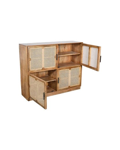 Long Brown Carter Large Cabinet | 57 x 18 x 47 inches