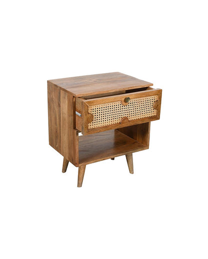 Compact Brown Carter Bedside Drawer | 22 x 15 x 26 inches