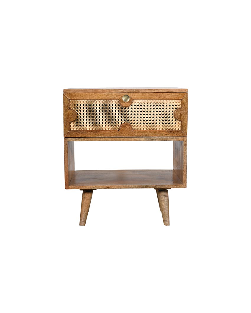 Compact Brown Carter Bedside Drawer | 22 x 15 x 26 inches