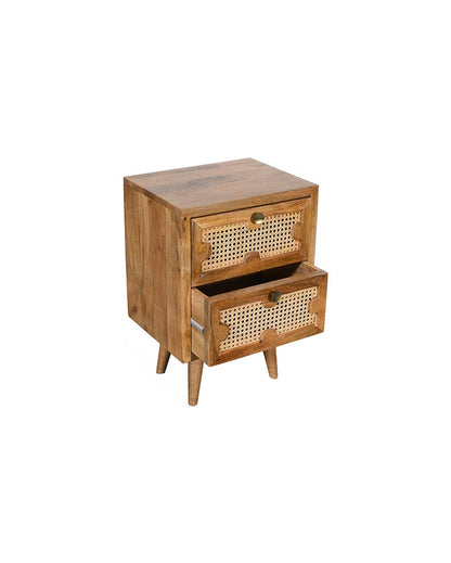 Charming Brown Carter Bedside Drawer | 18 x 14 x 26 inches