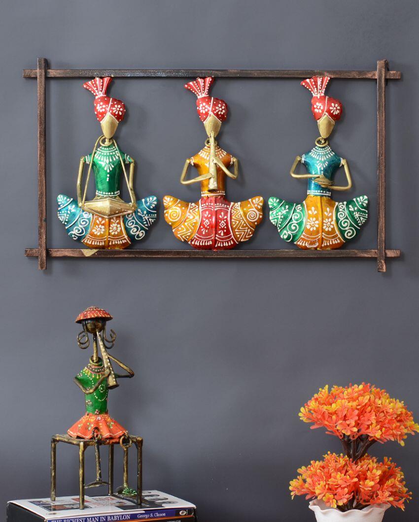 Attractive Multicolor Metal Decorative Sardar Mini Frame | 19 x 2 x 11 inches