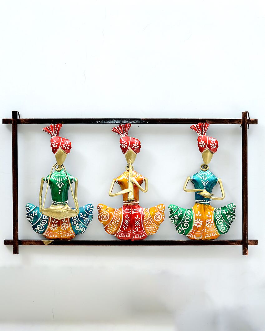 Attractive Multicolor Metal Decorative Sardar Mini Frame | 19 x 2 x 11 inches