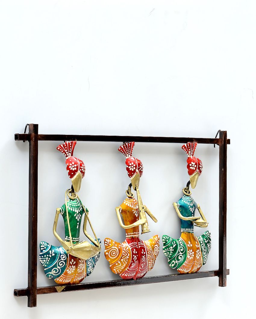 Attractive Multicolor Metal Decorative Sardar Mini Frame | 19 x 2 x 11 inches