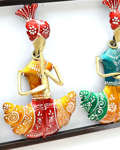 Attractive Multicolor Metal Decorative Sardar Mini Frame | 19 x 2 x 11 inches