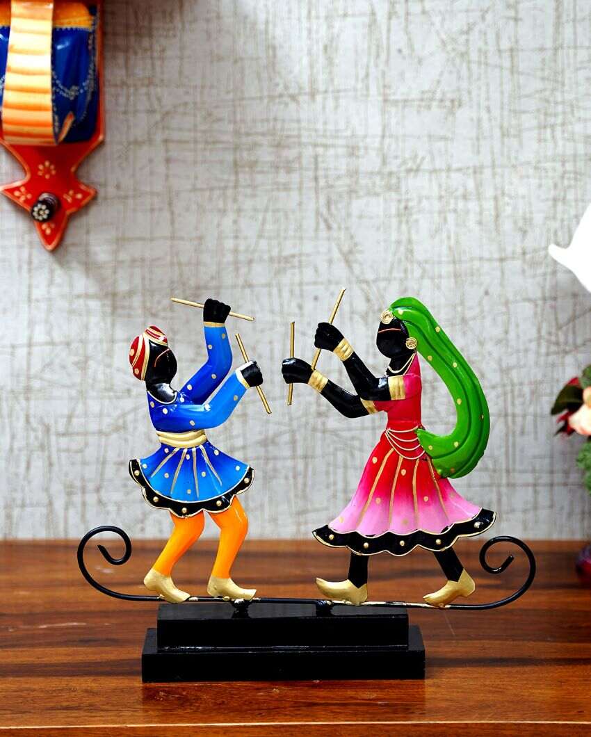 Cultural Decorative Dancing Couple Showpiece | 15 x 3 x 12 inches