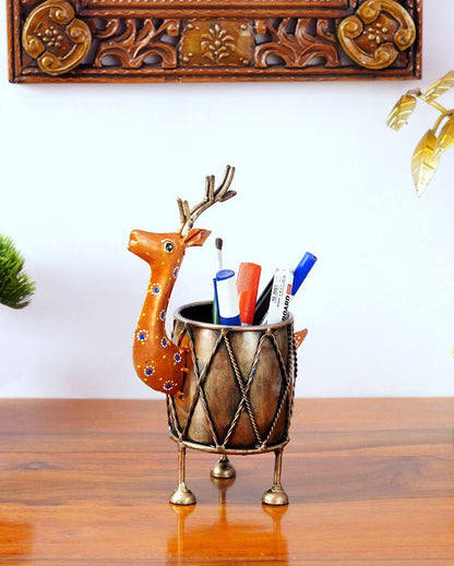 Deer Metal with Pen Stand | 7 x 5 x 10 inches