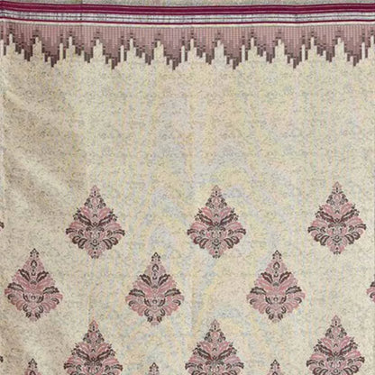 Pink Fancy Jacquard Door Curtains | Set of 2 | 7 ft x 4 ft