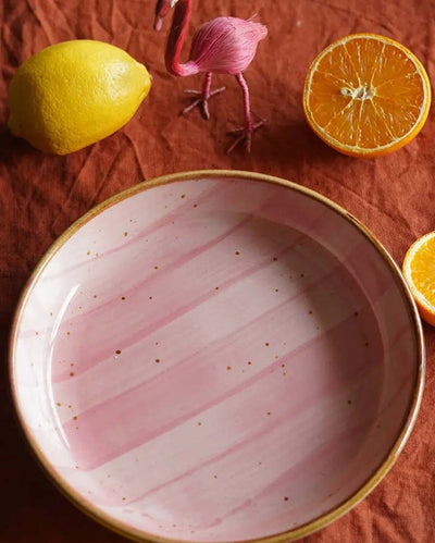 Speckled Pink Salad Plate | 9 x 2 inches